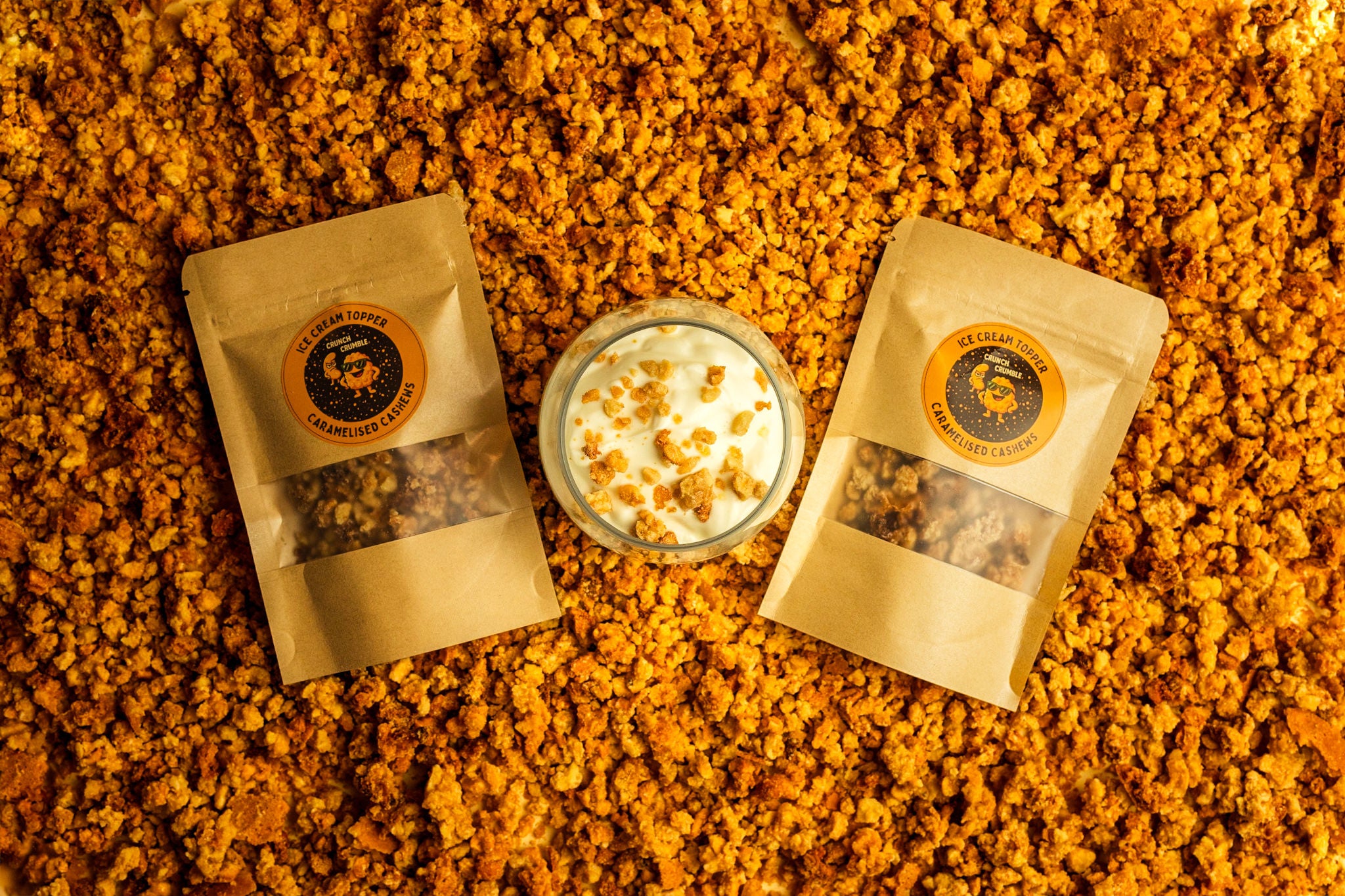Crunch Crumble - Caramelised Cashews Dessert Topper